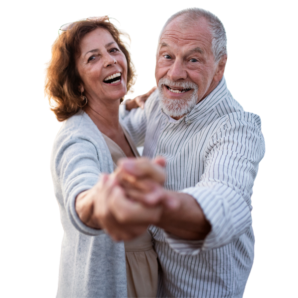 Happy Seniour Couple Dancing in Robinson Township, PA